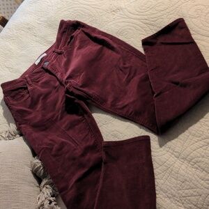 Ann Taylor Loft wine cords 28/6 curvy skinny.